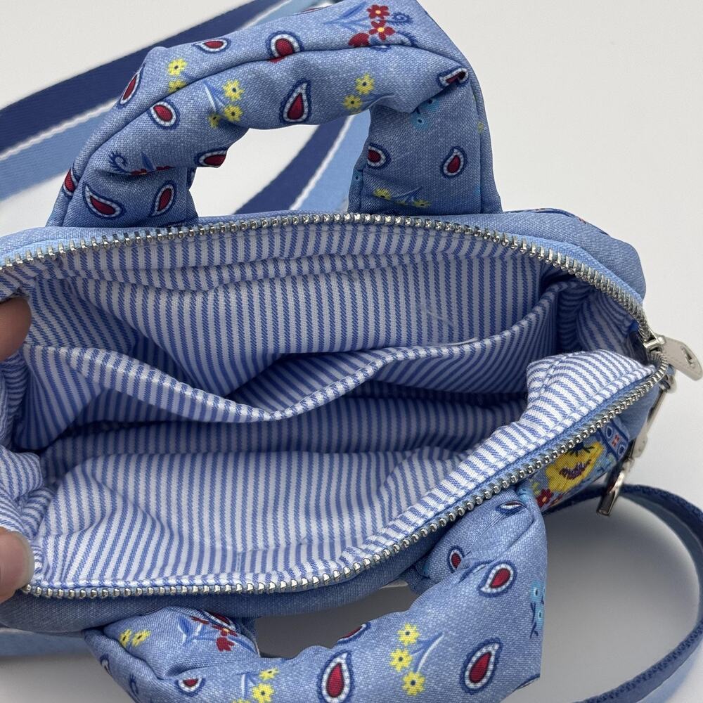 Brighton Bandana Love Crossbody Mini Bag Purse Floral Blue Womens Boho Festival - Picture 4 of 8
